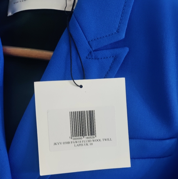 Victoria Beckham NWT Blue lapis Jacket - Picture 6 of 7